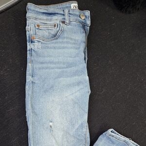 Zara Light Blue Denim Jeans - Skinny Jeans